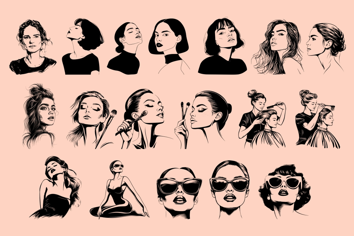 300 Beauty & Cosmetic Illustrations, a Healthcare Illustration by Nocturnal Wolf (Photo 8 of 16)