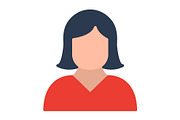 Female Flat Icon, a Duotone Icon by Pexelpy (Thumbnail 1 of 2)