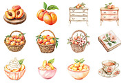 Cute Peaches Garden Fruit Png, an Illustration by CitraGraphics (Thumbnail 4 of 6)