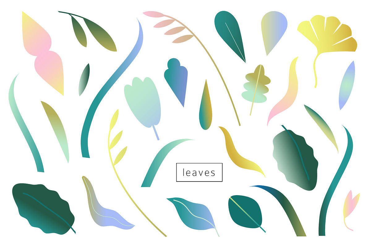 Gradient Flowers: posters, elements, an Object Graphic by Lena Nikolaeva (Photo 10 of 17)