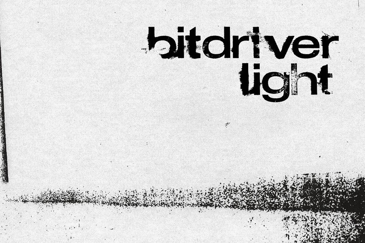 Bitdriver Light - OpenType SVG Font, a Sans Serif Font by DriverDesign (Photo 9 of 9)