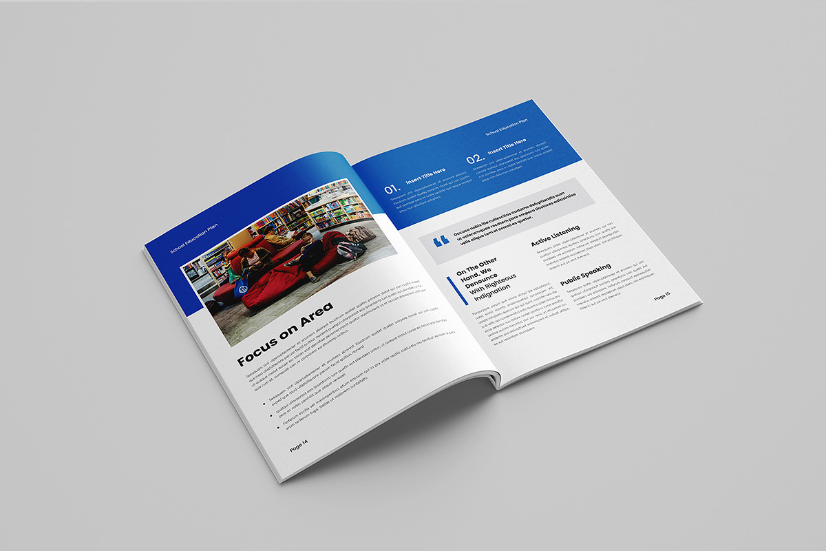 School Education Plan Template, a Brochure Template by Spark_Creative (Photo 8 of 10)