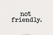 Not Friendly PNG, Digital Download,, an Illustration by SharpMarketplace (Thumbnail 1 of 9)