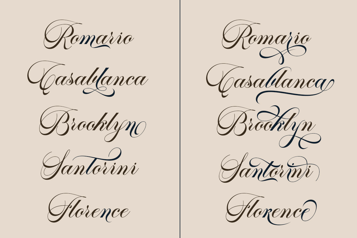 Pagoda, a Script Font by HKL Studio (Photo 4 of 5)