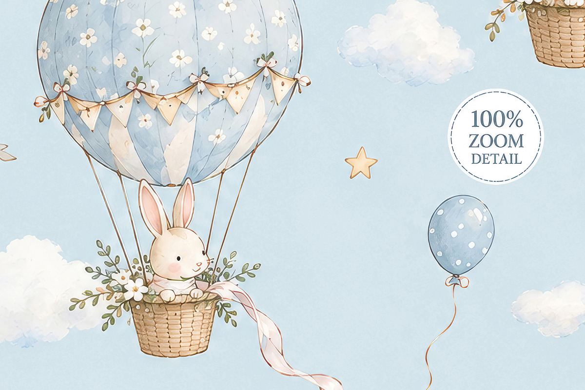 Cute Animals Nursery Wallpaper, a Wallpaper Graphic by by creative paper (Photo 4 of 12)