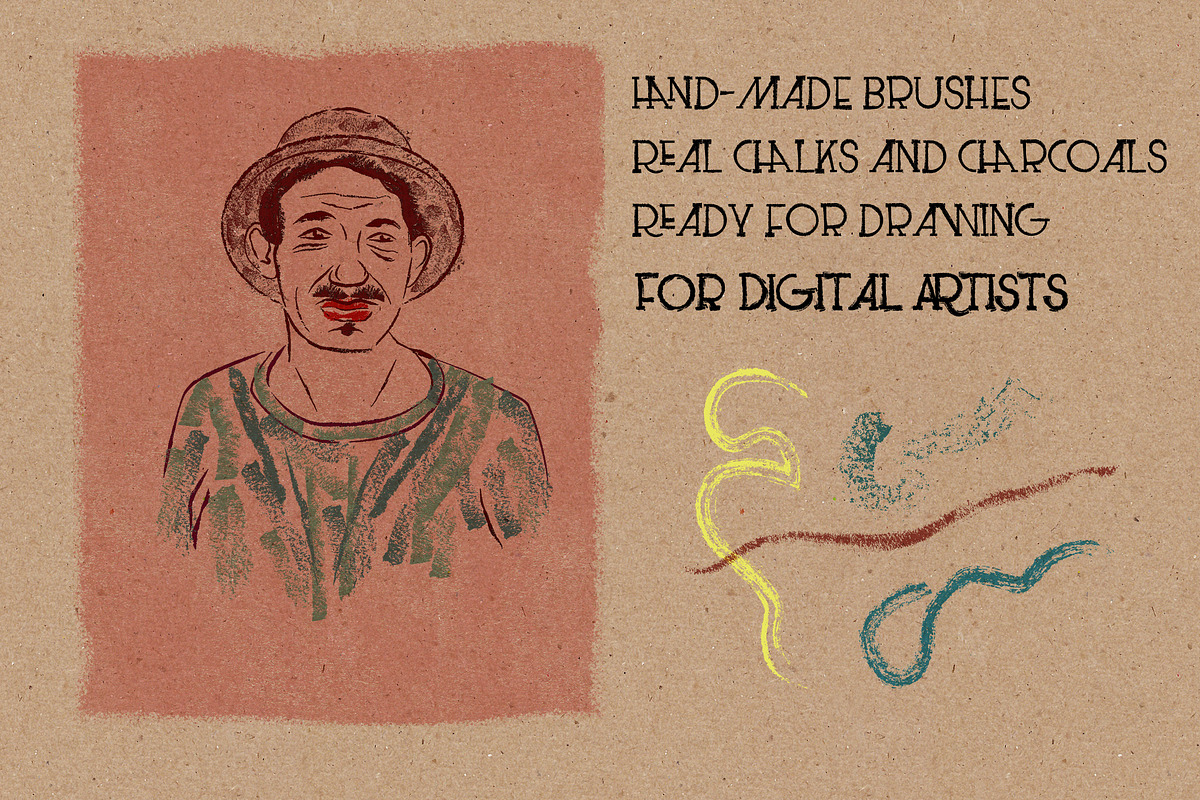 Megapack of chalks by Guerillacraft, a Brush Add-On by Guerillacraft (Photo 3 of 5)
