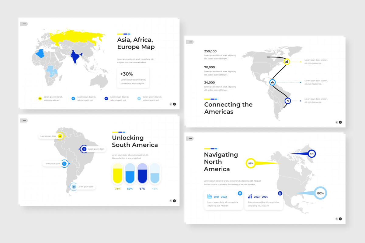 World Maps Infographic Slides, a Presentation Template by Antstheme (Photo 2 of 2)
