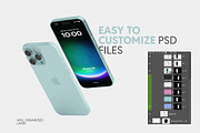 iPhone 16 Mockup Bundle, an iPhone Mockup by Budogol Studio (Thumbnail 2 of 3)