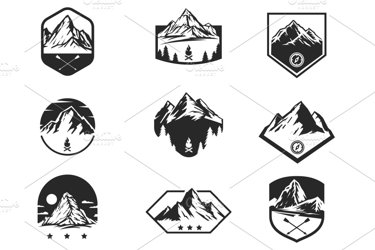 Mountain badges., an Object Graphic by CGterminal (Photo 5 of 5)