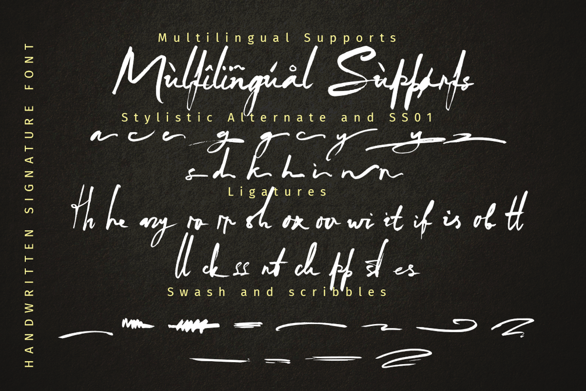 Arthur Keith - Signature Style Font, a Script Font by DiosiArt (Photo 11 of 12)