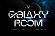 Galaxy Room | Futuristic font Space, a Sans Serif Font by WhymoreArt (Thumbnail 1 of 13)