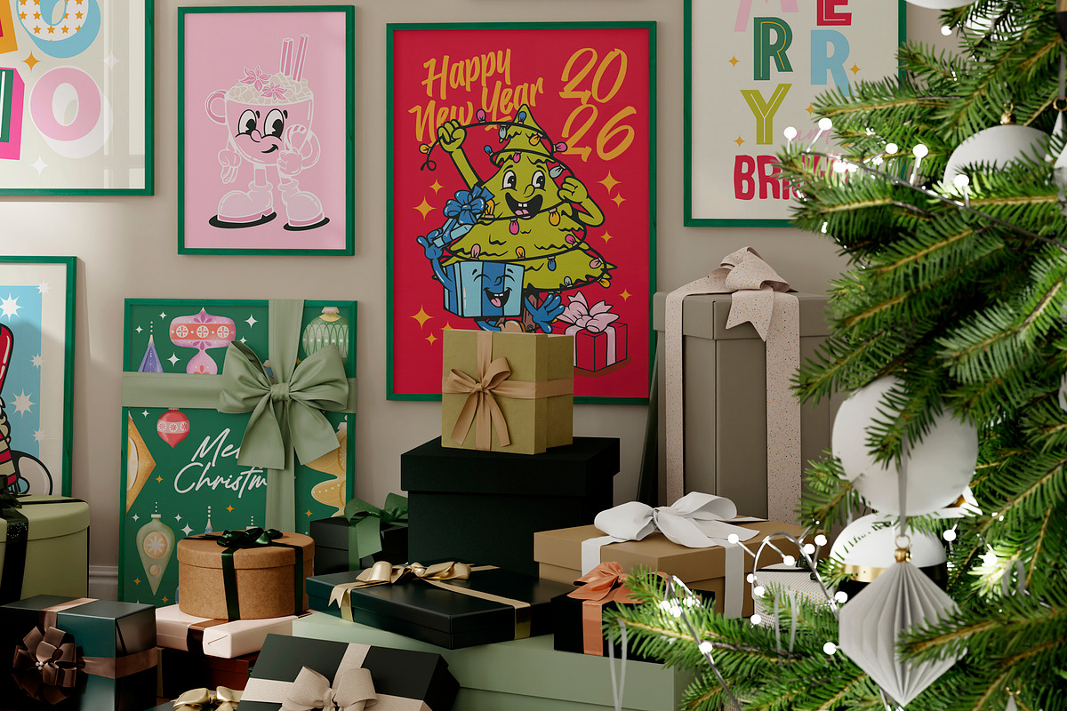 2025 Christmas Posters, a Poster Template by Alina Sh (Photo 5 of 10)