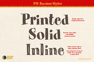 PM Bacchus Bouncy Retro Serif