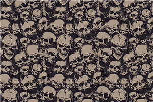 Skulls Seamless Pattern