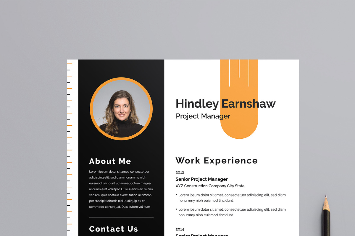 Resume Template, a Resume Template by MightyDesign (Photo 4 of 8)