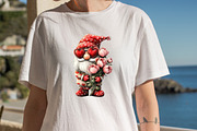 Valentine's Gnome with Flowers Clip, an Illustration by SVGArt (Thumbnail 6 of 8)
