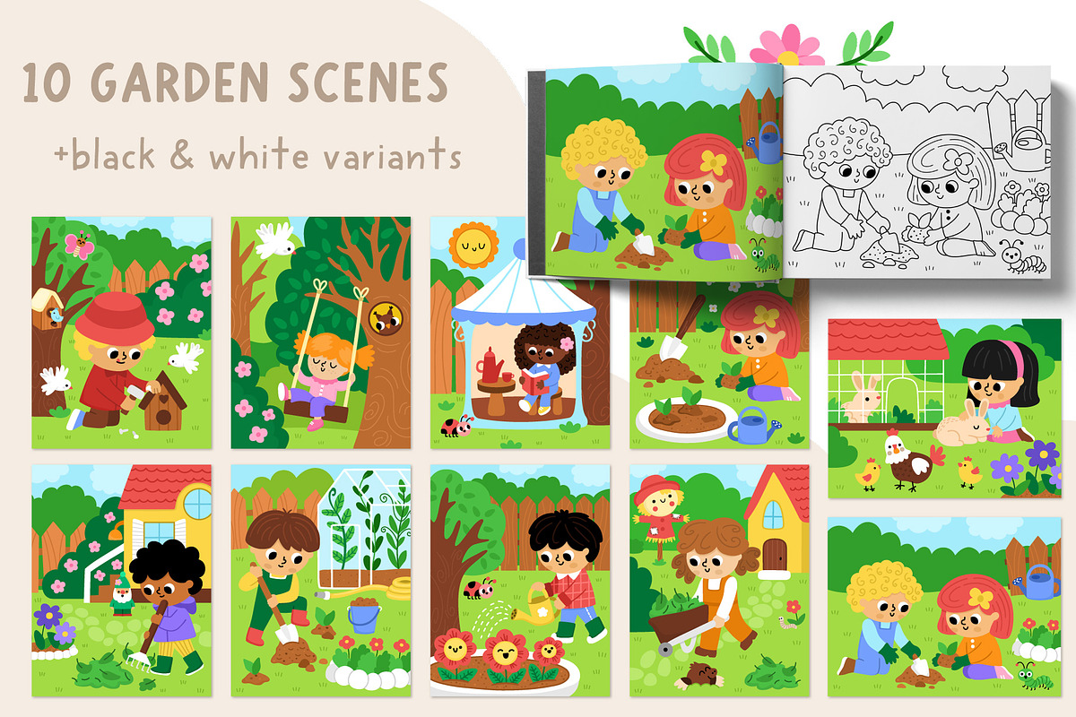 Garden clipart, patterns, designs, an Object Graphic by Lexi Claus (Photo 5 of 11)
