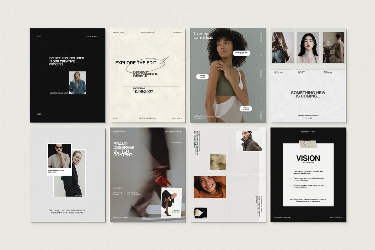 FOLD | Social Media Kit (I), a Social Media Template by Pixel Grid (Photo 8 of 10)