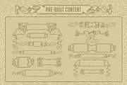 Vintage Banners & Ribbons BuilderKit, an Object Graphic by Thundr Co. (Thumbnail 4 of 5)