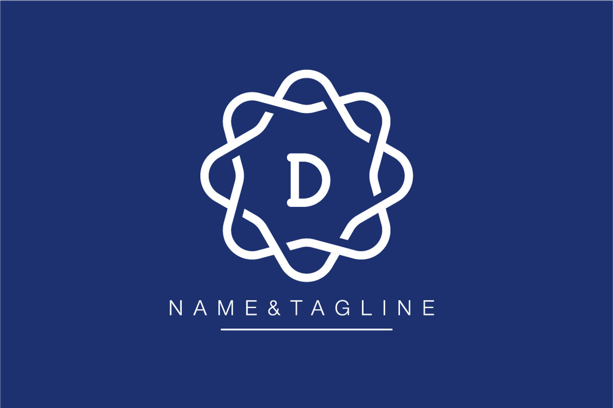 Elegant flower monogram template, a Branding & Logo Template by WORAKAMON Design Studio (Photo 4 of 5)