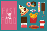Fastfood flat style bundle, an Icon by LaKu (Thumbnail 1 of 2)