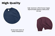 Gildan Sweatshirt Mockup Bundle, a Hoody Mockup by creativsupply (Thumbnail 3 of 5)