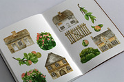 Cottage Life Watercolor Bundle, an Object Illustration by foxsong (Thumbnail 4 of 10)