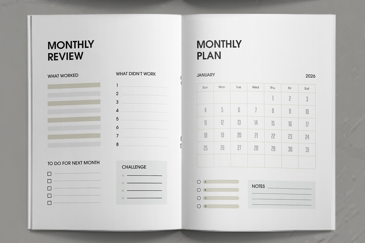 Planner Template Layout, a Stationery Template by ContestDesign (Photo 5 of 7)