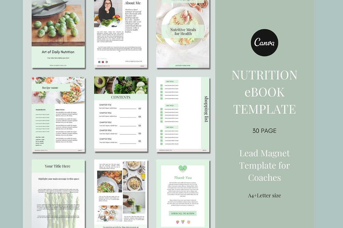 Nutrition Coach Course Creator Canva, a Social Media Template by Deepa Template Studio (Photo 26 of 48)