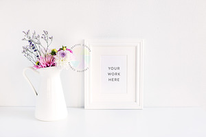 Styled Feminine Frame Mockup
