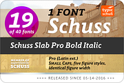 SchussSlabProBoldIta No.19 (1 Font), a Slab Serif Font by typic schuss (Thumbnail 2 of 6)