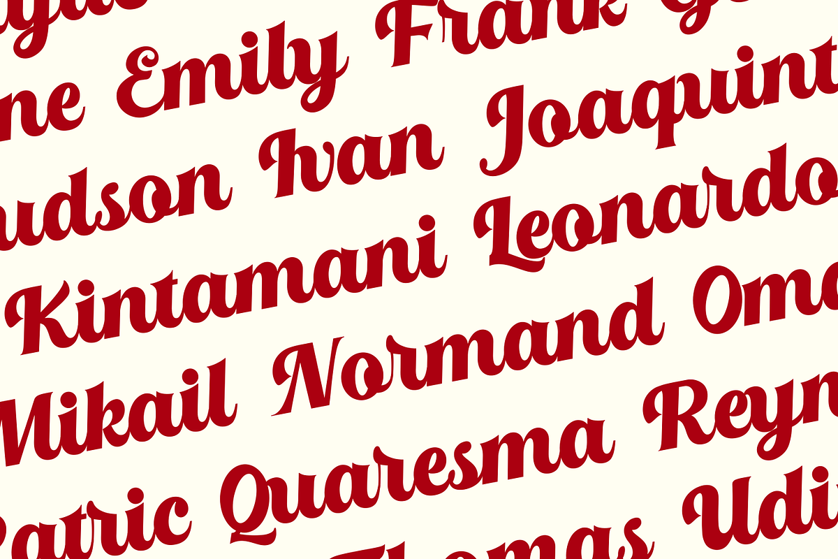 Arakans Bold Script Font, a Script Font by Basnistudio (Photo 10 of 12)