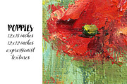 Poppy field expressionist textures, a Texture Graphic by Floralis (Thumbnail 1 of 4)