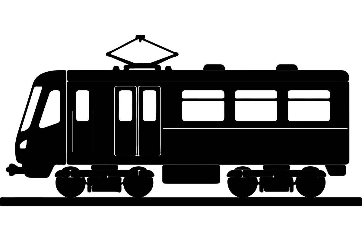 Train and subway silhouette, a Transportation Illustration by abu67222 (Photo 3 of 13)
