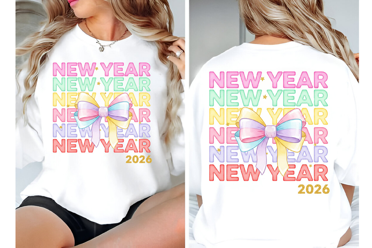 New Year Coquette Bow Png, an Illustration by SinaCreation (Photo 9 of 11)