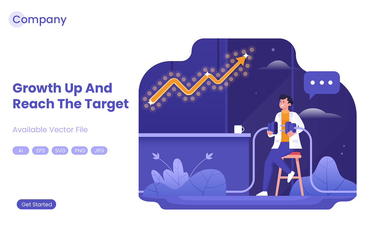People with Business Growth Arrows, a Templates & Theme by Namanoidstd (Photo 3 of 6)