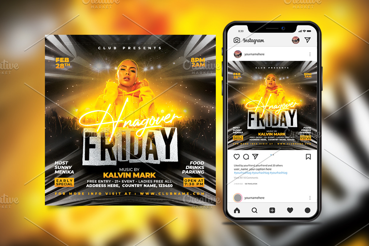 Night Club Flyer, a Flyer Template by StarPixles11 (Photo 2 of 3)