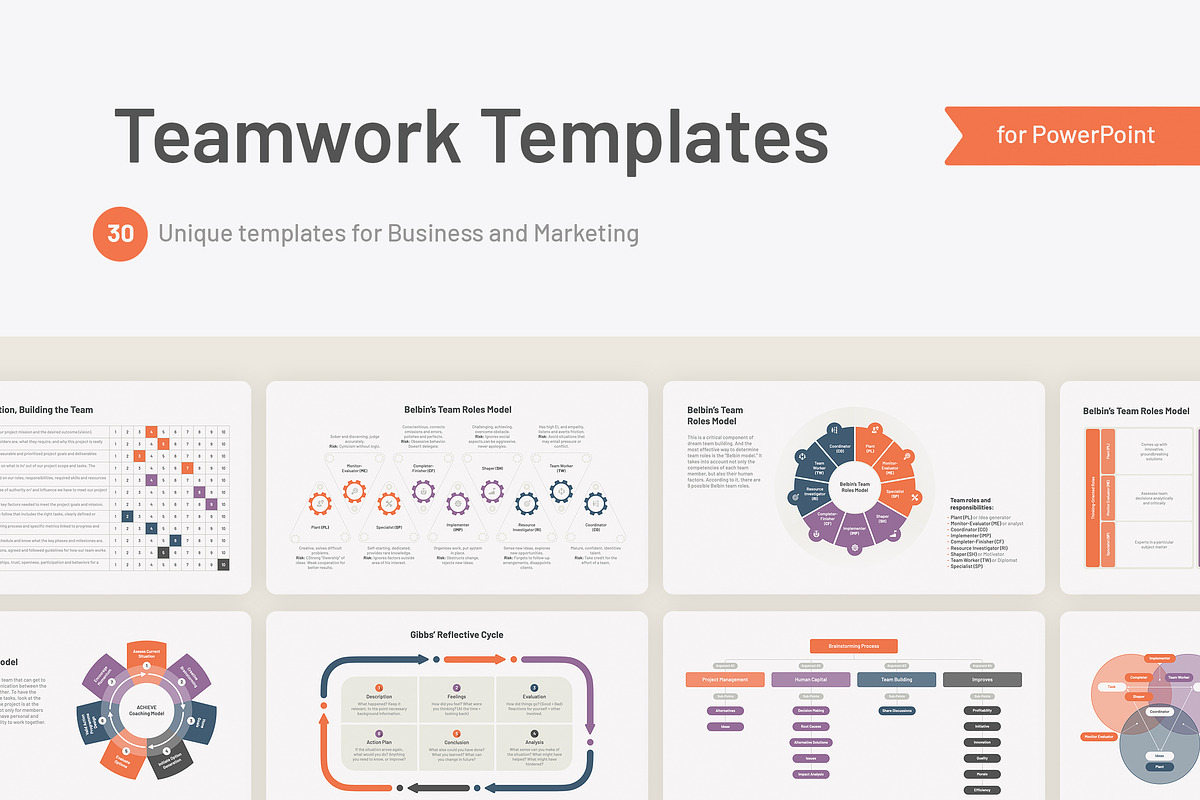 Teamwork Powerpoint Templates, a Presentation Template by HiSlide.io (Photo 1 of 5)