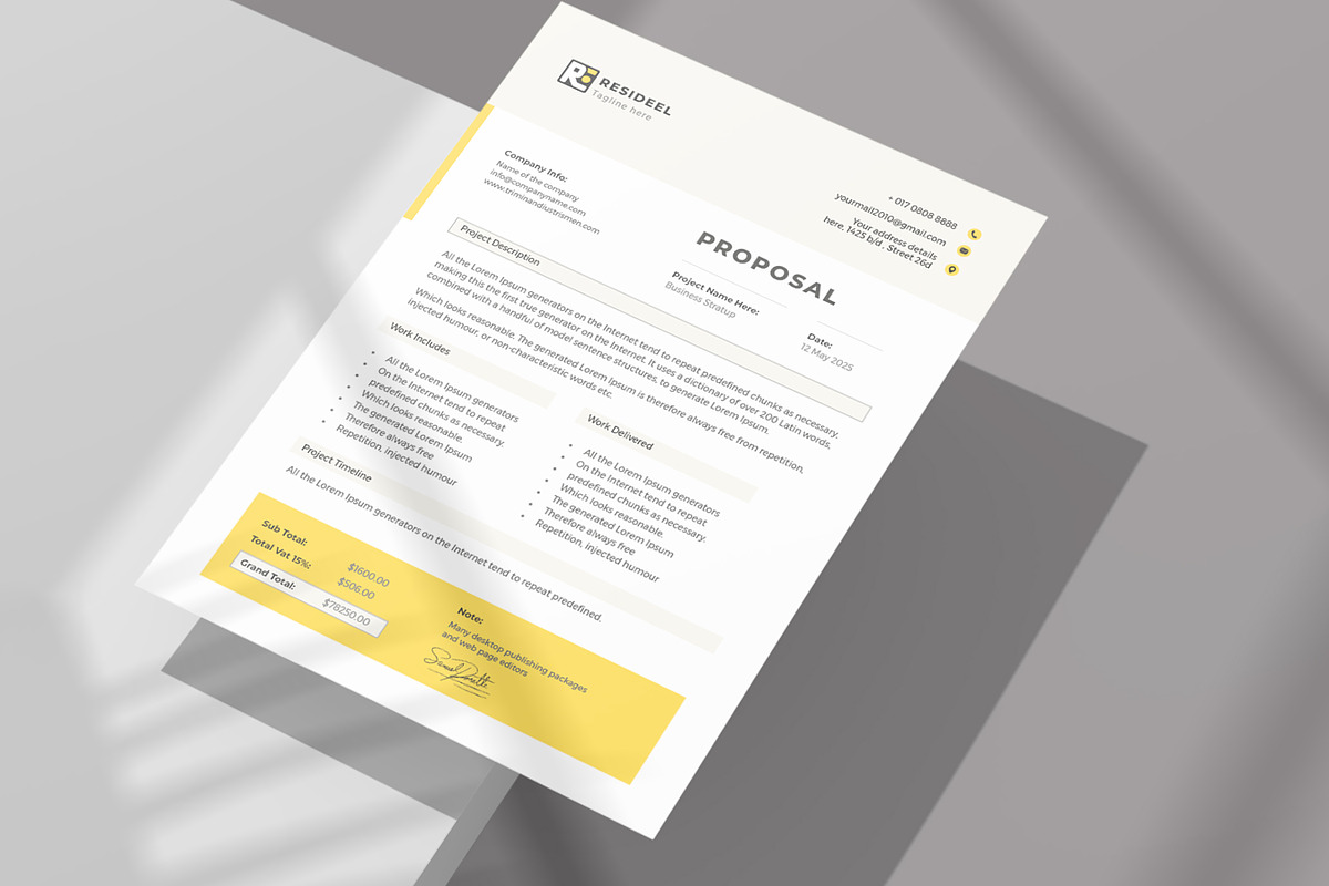 Business Proposal, Invoice Template preview 4