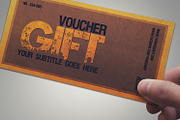 Multipurpose retro gift voucher, a Card Template by Tzochko (Thumbnail 1 of 5)