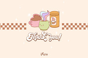 Retro Groovy Coffee Clipart Bundle, a Food Illustration by Huxmay (Thumbnail 9 of 9)