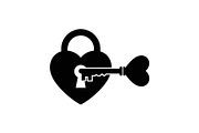 Heart Lock and Key Silhouette Icons, an Illustration by Designer_Momina (Thumbnail 17 of 51)