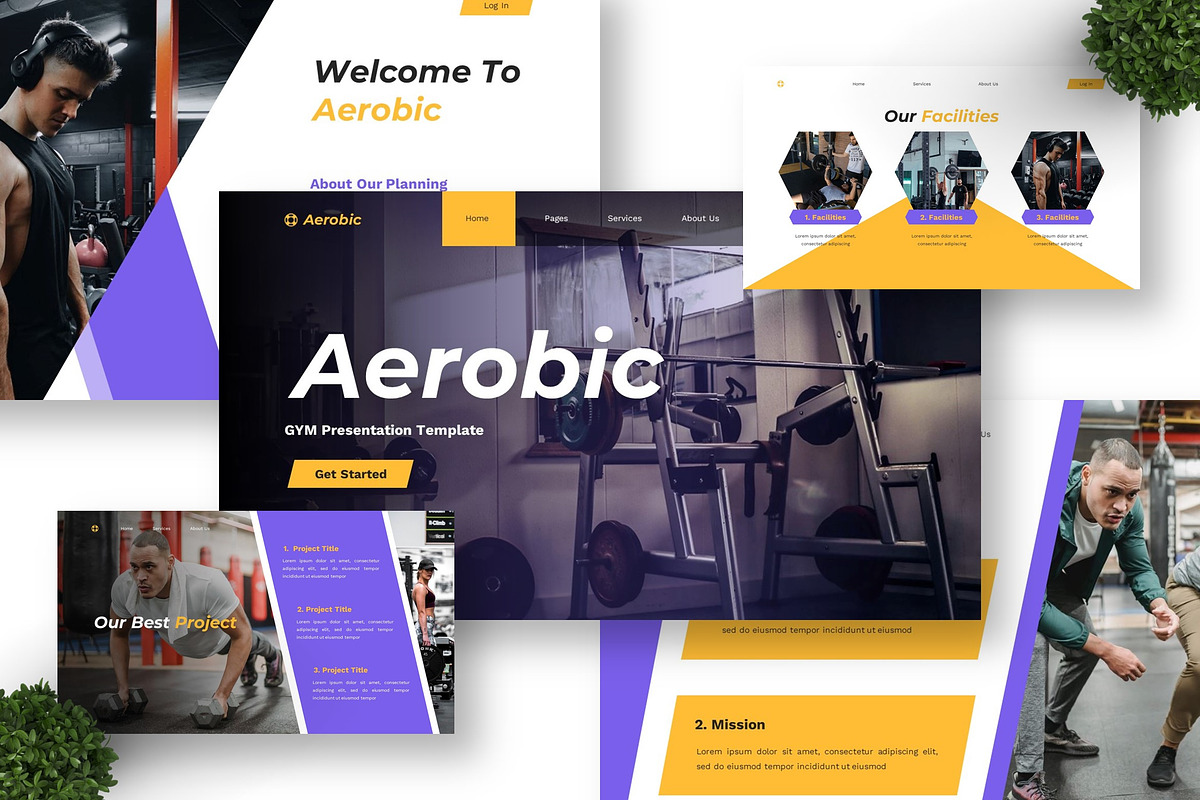 Aerobic - GYM Google Slide preview 5