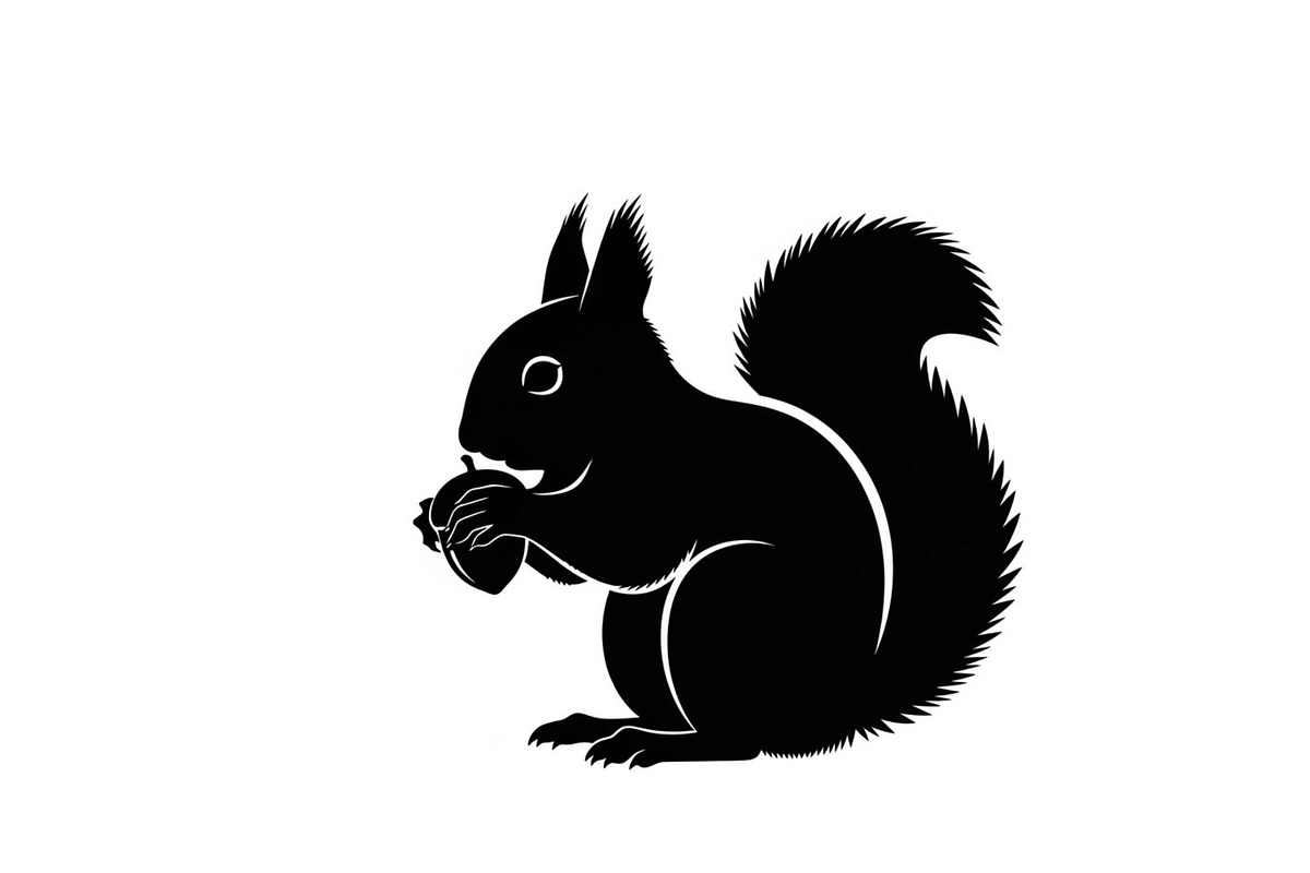 Black Squirrel Vector Icon Bundle, an Illustration by jahid234 (Photo 5 of 51)