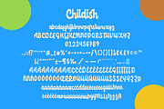 Childish - funny script font, a Font by alphArtype (Thumbnail 13 of 17)