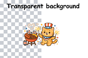 BBQ Cat Celebration PNG – Sublimatio, a Seasonal Illustration by Smillyy Threads (Thumbnail 2 of 6)