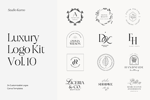 Luxury Logo Kit Templates Vol.10