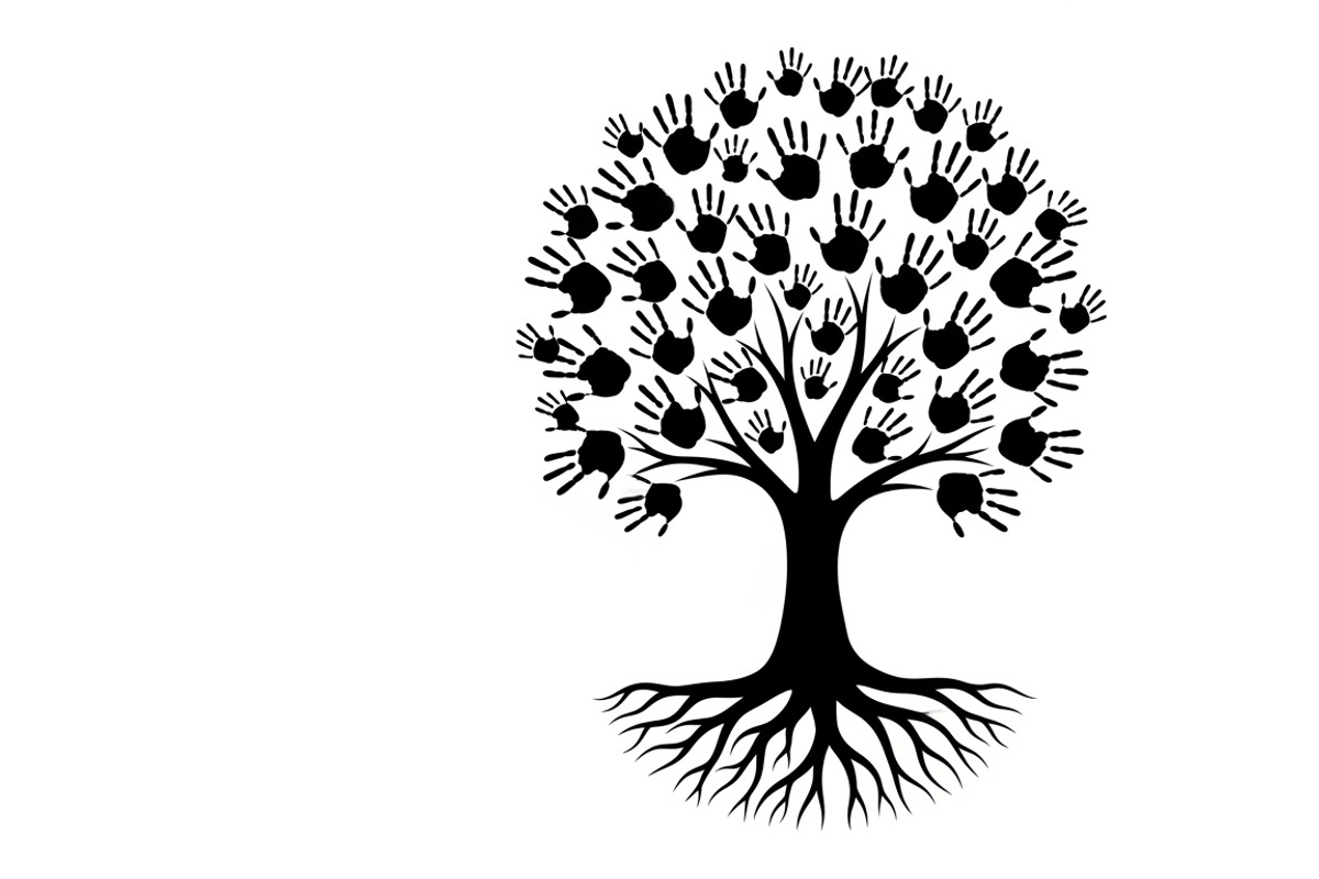 family handprint tree silhouette, an Illustration by Amazin_art (Photo 17 of 29)