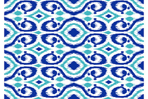 Ikat geometric folklore pattern., a Pattern Graphic by incomible