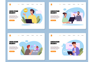 Call center landing.web pages, a Finance Illustration by Onyx